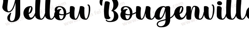 Yellow Bougenville字体转换